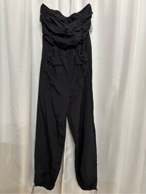 Jolie & Joy Black Strapless Jumpsuit NWT Size L
